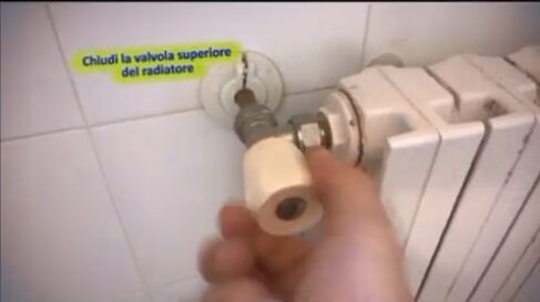 smontare un termosifone